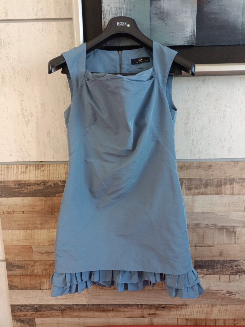 cue blue dress Toad&Co Cue Wrap Dress