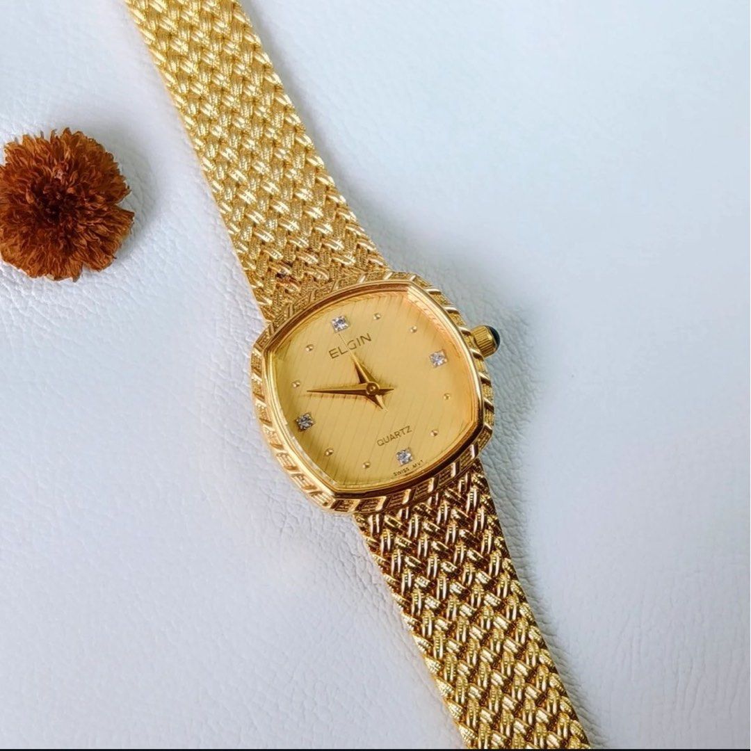Swiss gold watch quartz online