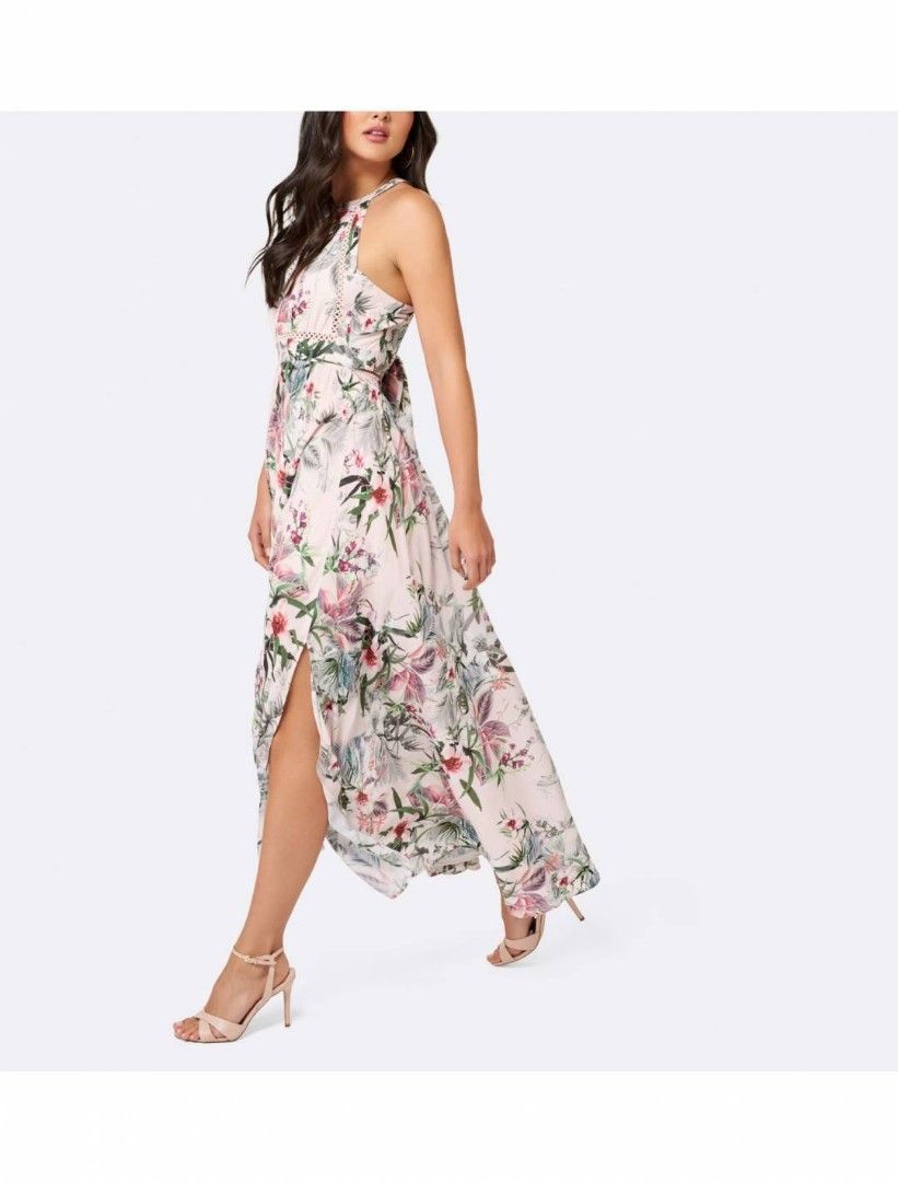 Elka lace spliced maxi dress sales