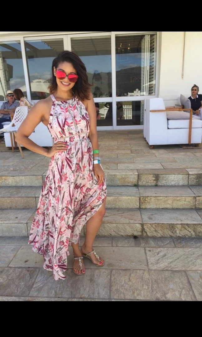 Elka lace spliced maxi dress sales