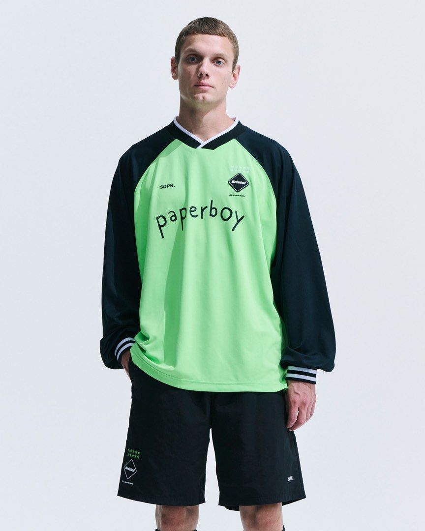 FCRB x PAPERBOY L/S OVERSIZED GAME SHIRT fc real bristol ue