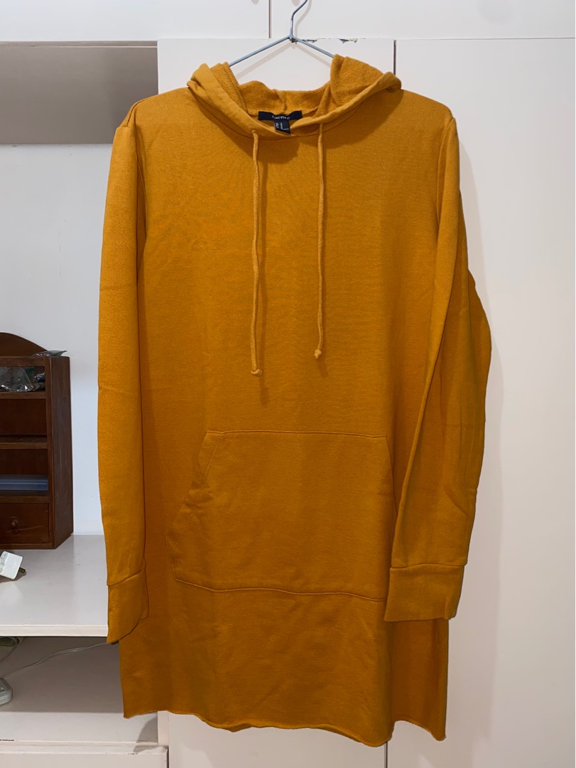 FLASH SALE Forever 21 Hoodie Dress with Kangaroo Pouch Burnt Orange