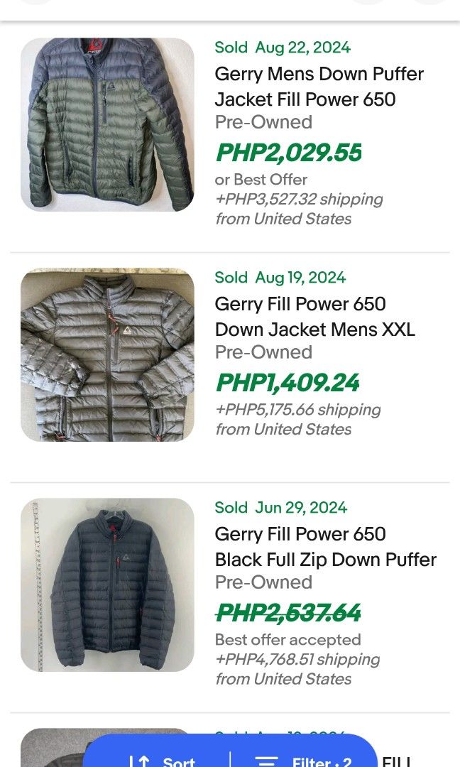 Gerry fill power 650 sale