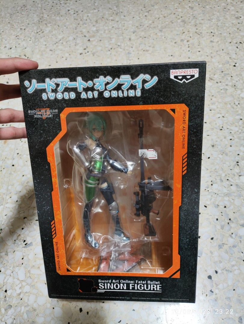 Ichiban Kuji Sword Art Online Fatal Bullet Sinon Anime Figure Figurine Statue Kuji DXF Grandista Aniplex Artfx Kotobukiya POP Megahouse Figuarts Banpresto Furyu Taito Exq (Category: Toy Figures) located in Singapore. Submitted by ToysInc (Listing ID 1325207085, Image 1). Description: .