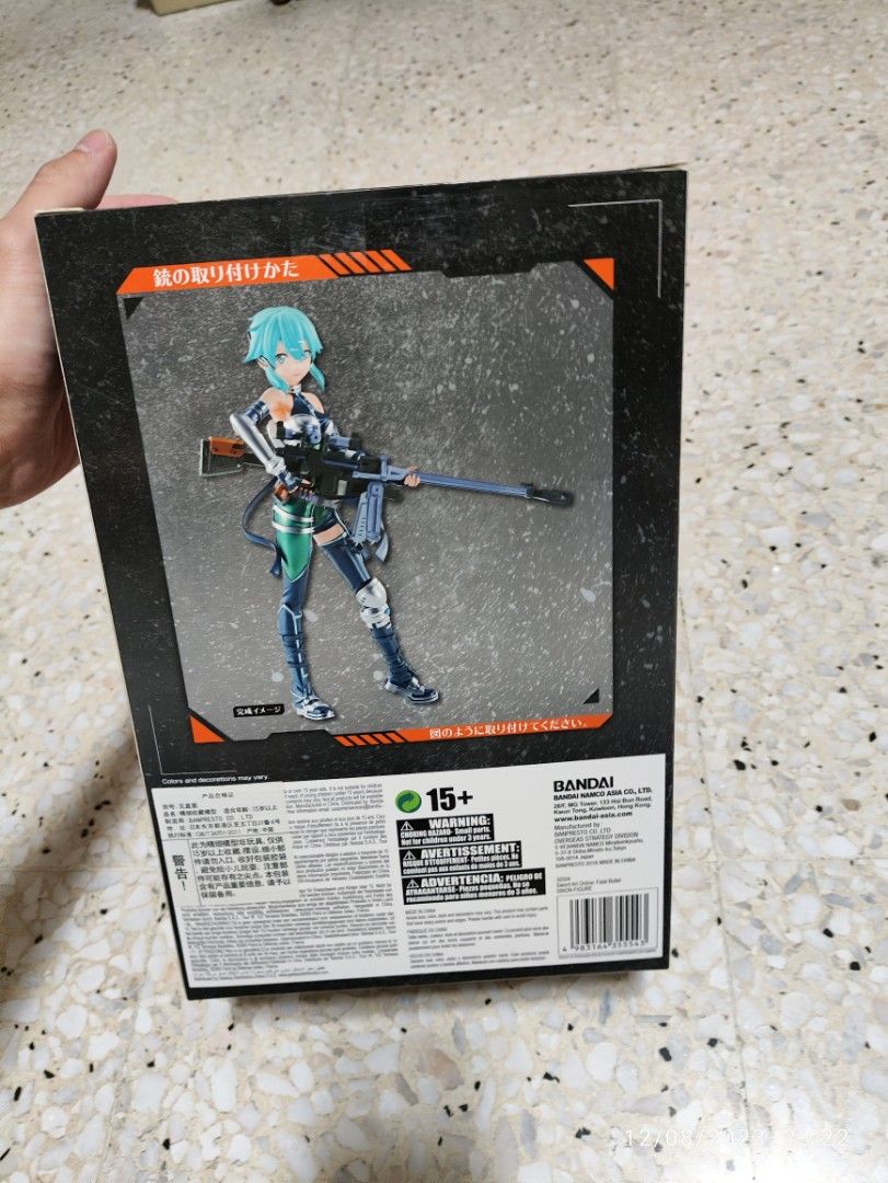 Ichiban Kuji Sword Art Online Fatal Bullet Sinon Anime Figure Figurine Statue Kuji DXF Grandista Aniplex Artfx Kotobukiya POP Megahouse Figuarts Banpresto Furyu Taito Exq (Category: Toy Figures) located in Singapore. Submitted by ToysInc (Listing ID 1325207085, Image 3). Description: .