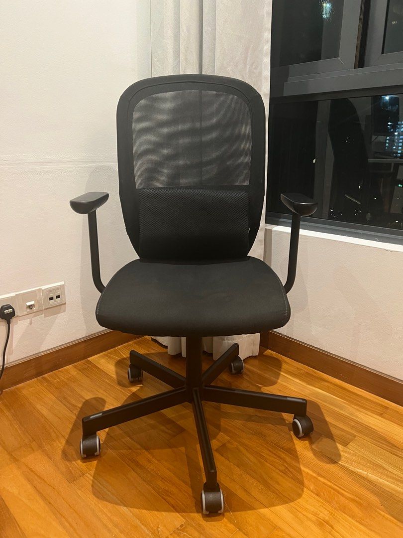IKEA Office Chair with Armrest with lumbar cushion