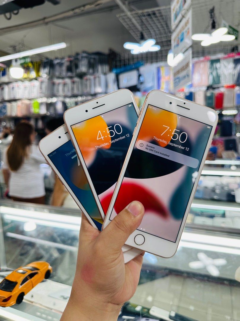 Iphone 8+ 64gb 100% batt FU 95% makinis RUSH! (Category: iPhone 8 Series) located in San Juan City. Submitted by javedsgadgetshop (Listing ID 1325264847, Image 2). Description: OPEN FOR INSTALLMENT VIA CREDIT CARD/GGIVES/SPAY/BILLEASE & SWAP/TRADE-IN! BUY AND SELL! Quick Specs : Iphone 8+ •64gb •NTC Variant •100% batt health •Factory Unlock •95% Smoothness •No hidden issue | No Repaired •100% Authentic | Not Refurbished •w/ OEM Charger & store wa