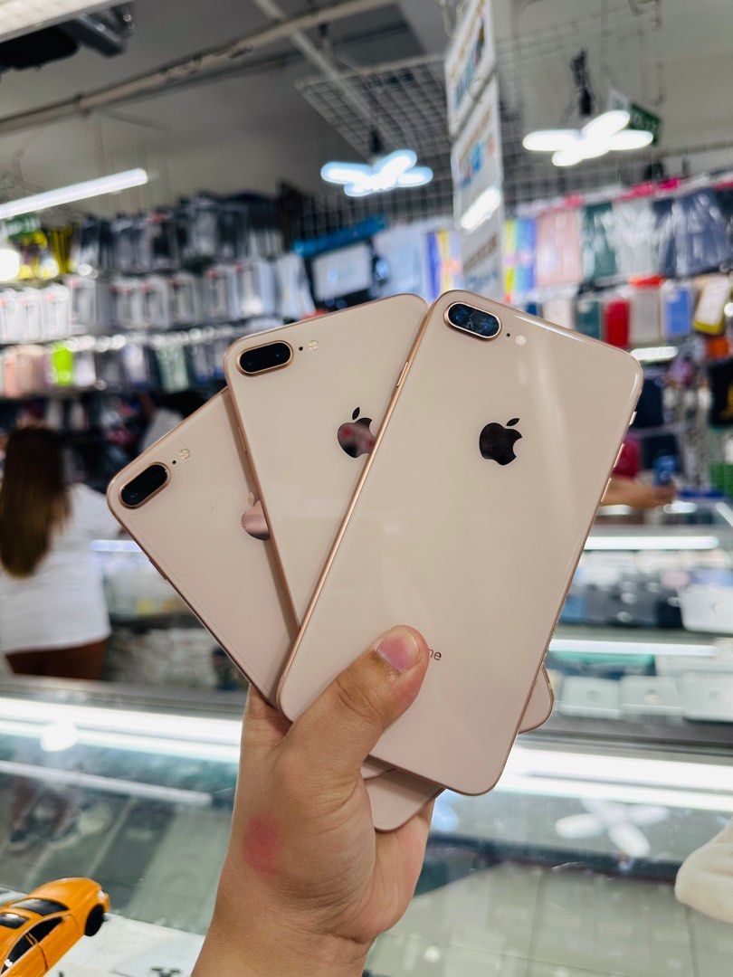 Iphone 8+ 64gb 100% batt FU 95% makinis RUSH! (Category: iPhone 8 Series) located in San Juan City. Submitted by javedsgadgetshop (Listing ID 1325264847, Image 1). Description: OPEN FOR INSTALLMENT VIA CREDIT CARD/GGIVES/SPAY/BILLEASE & SWAP/TRADE-IN! BUY AND SELL! Quick Specs : Iphone 8+ •64gb •NTC Variant •100% batt health •Factory Unlock •95% Smoothness •No hidden issue | No Repaired •100% Authentic | Not Refurbished •w/ OEM Charger & store wa