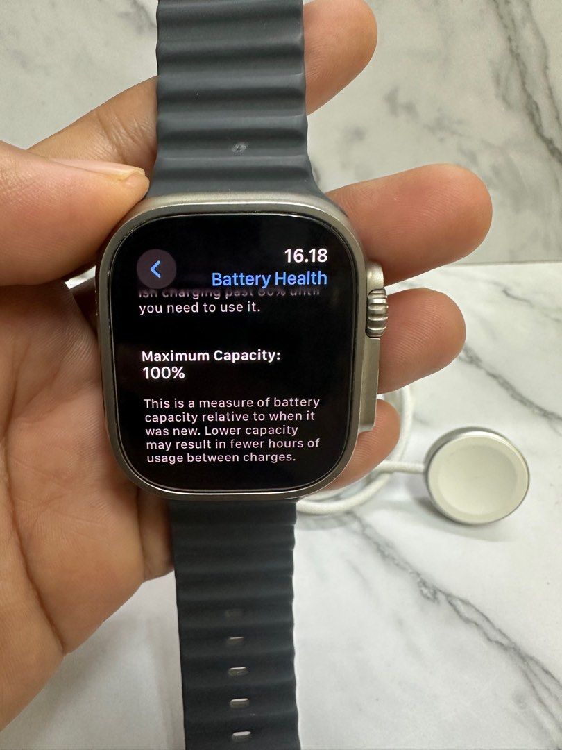 Iwatch ultra gen second ory fullset, Fesyen Pria, Jam Tangan di