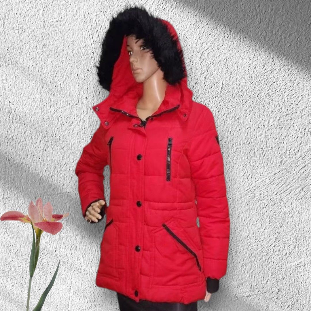 JW36 M GUESS RED Winter Jacket With Hood