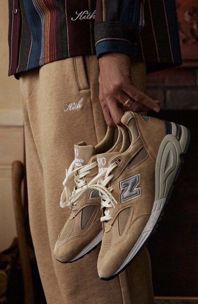 KITH X NEW BALANCE 990V2 TAN, Luxury, Sneakers Footwear on Carousell