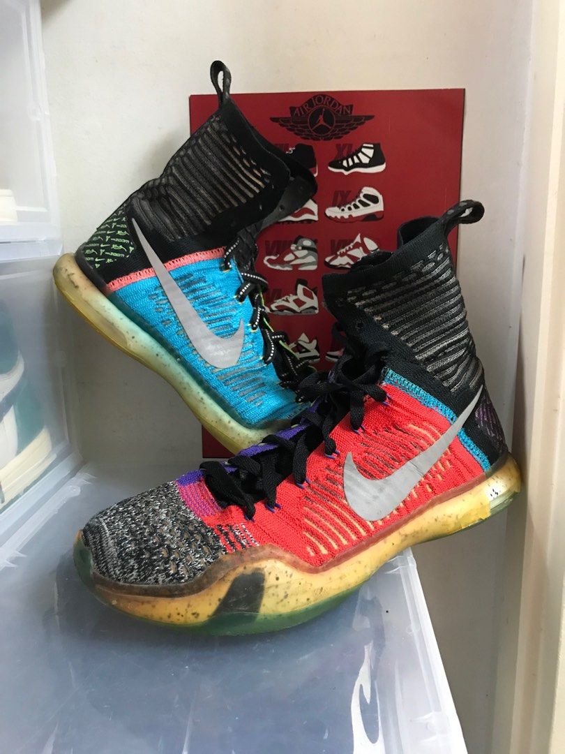 Kobe X 10 high what the colourway Men s Fashion Footwear Sneakers on Carousell