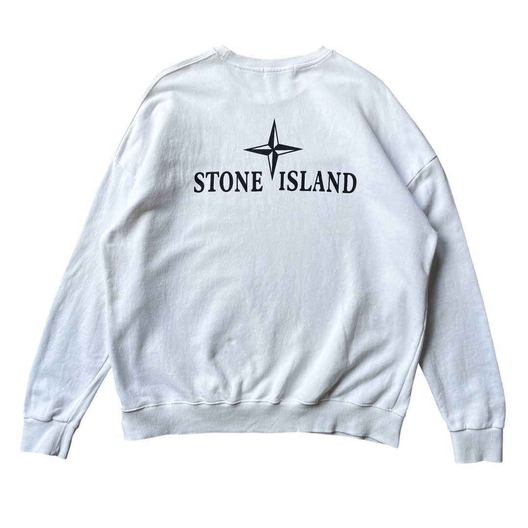Stone island logo sweatshirt cheap
