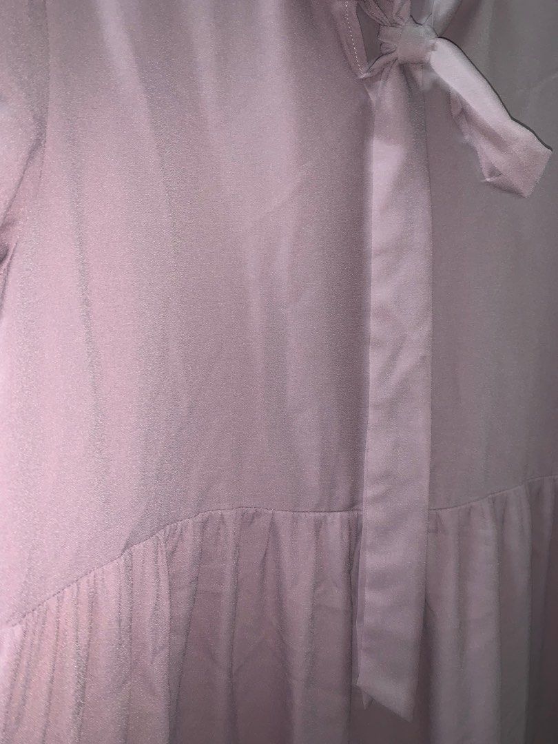 Lilac/lavander/purple chiffon layered dress (Category: Dresses) located in Bulacan. Submitted by shoppingact (Listing ID 1325264021, Image 2). Description: Best fit xl Thrifted. Might have flaws, run, missing button, small hole, discoloration but in excellent condition. Please manage your expectations. Final sale. No return no exchange. .