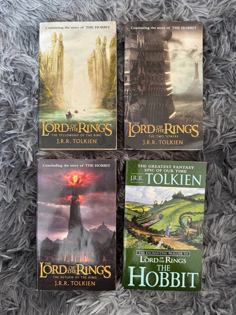 Lord of the Rings Trilogy + The Hobbit by J.R.R. Tolkien (MMPB ...