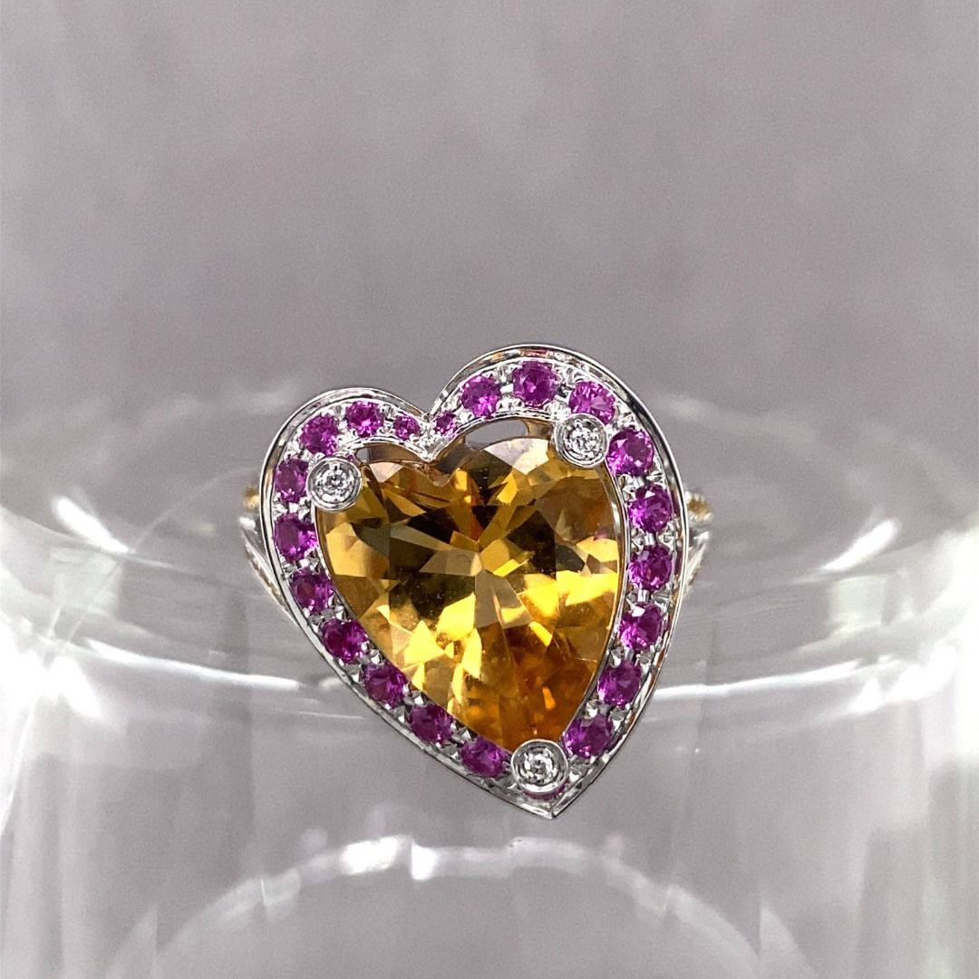 MAUBOUSSIN PARIS Citrine and Sapphire Ring Women s Fashion Jewelry Organisers Rings on Carousell