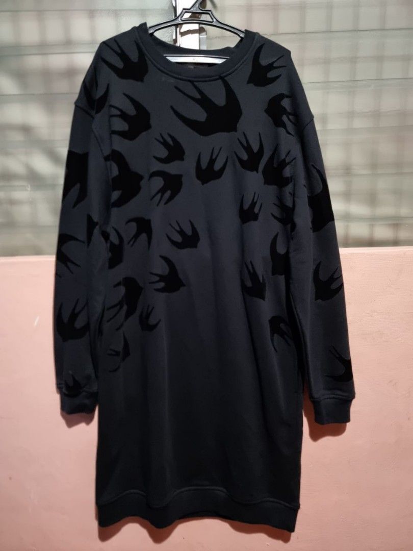 Alexander mcqueen swallow sweater dress online