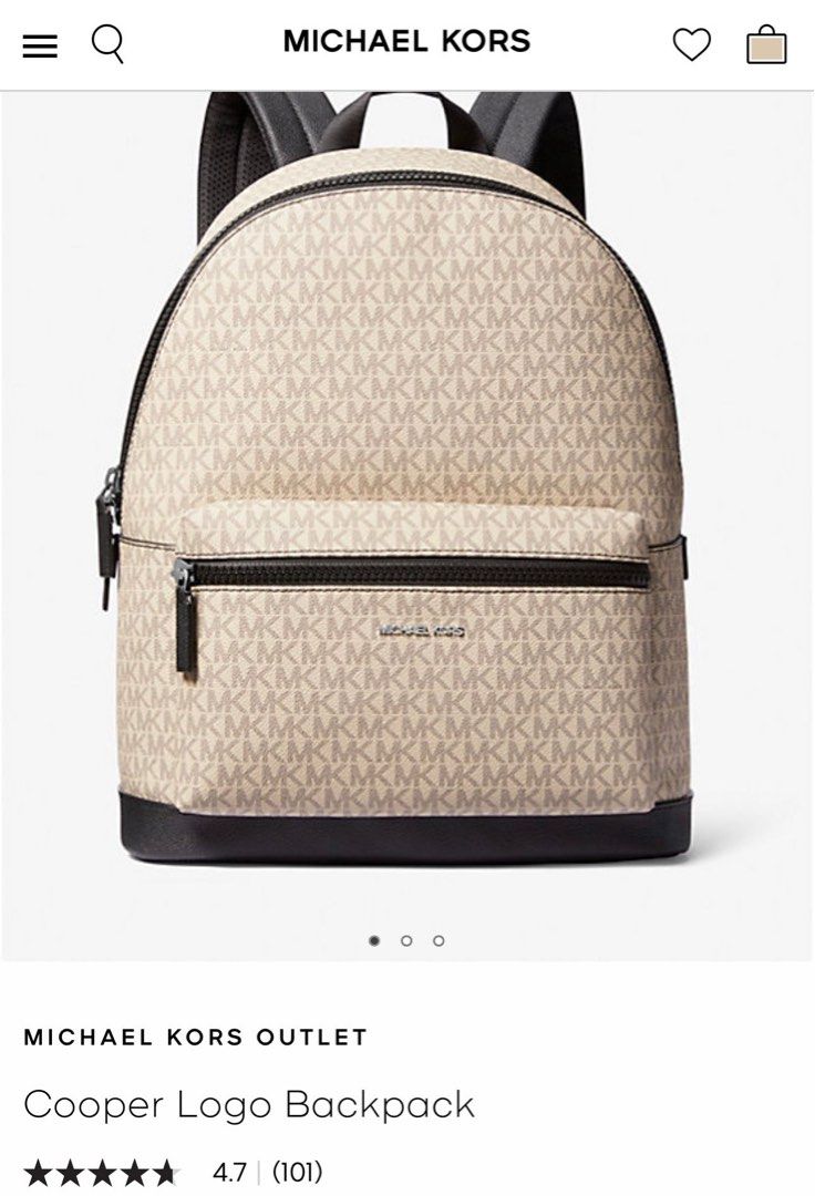 Authentic Micheal Kors backpack !!!!! W/ dust bag Michael Kors Cooper Logo Backpack w/ Dust Bag, Luxury, Bags  main image 4