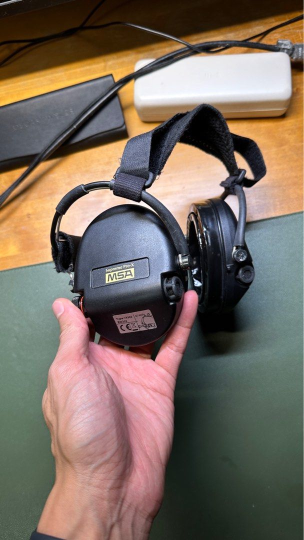 MSA Sordin Supreme Pro X behind the head neckband version Audio Headphones Headsets on Carousell