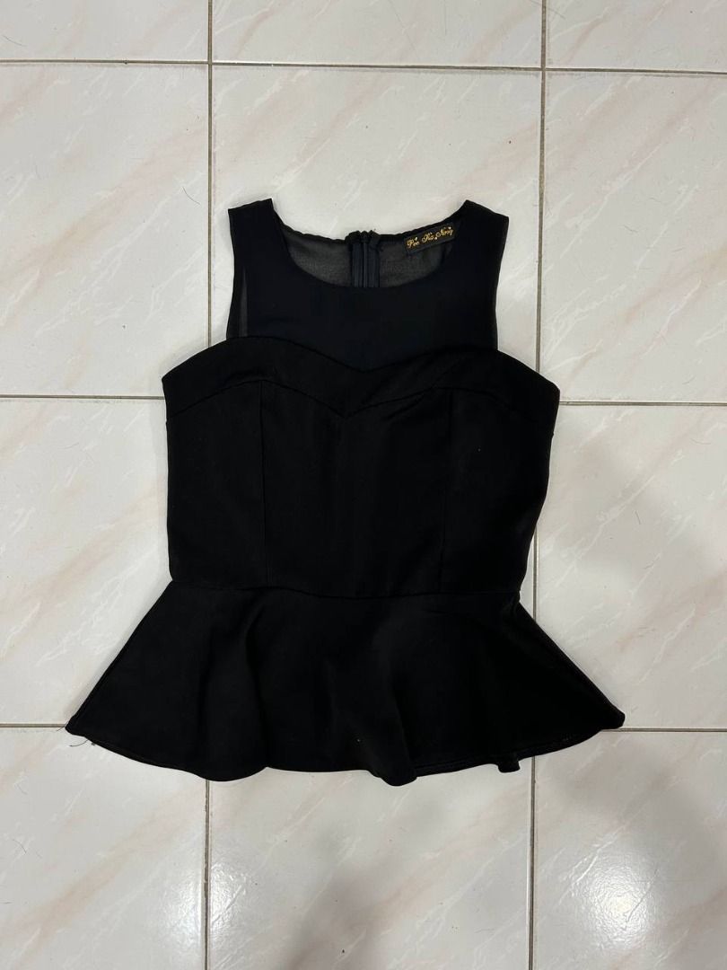 Pretty little thing peplum top 2025
