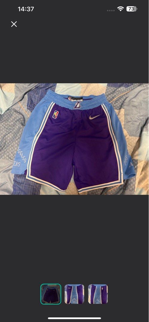 los angeles lakers nike city edition swingman short