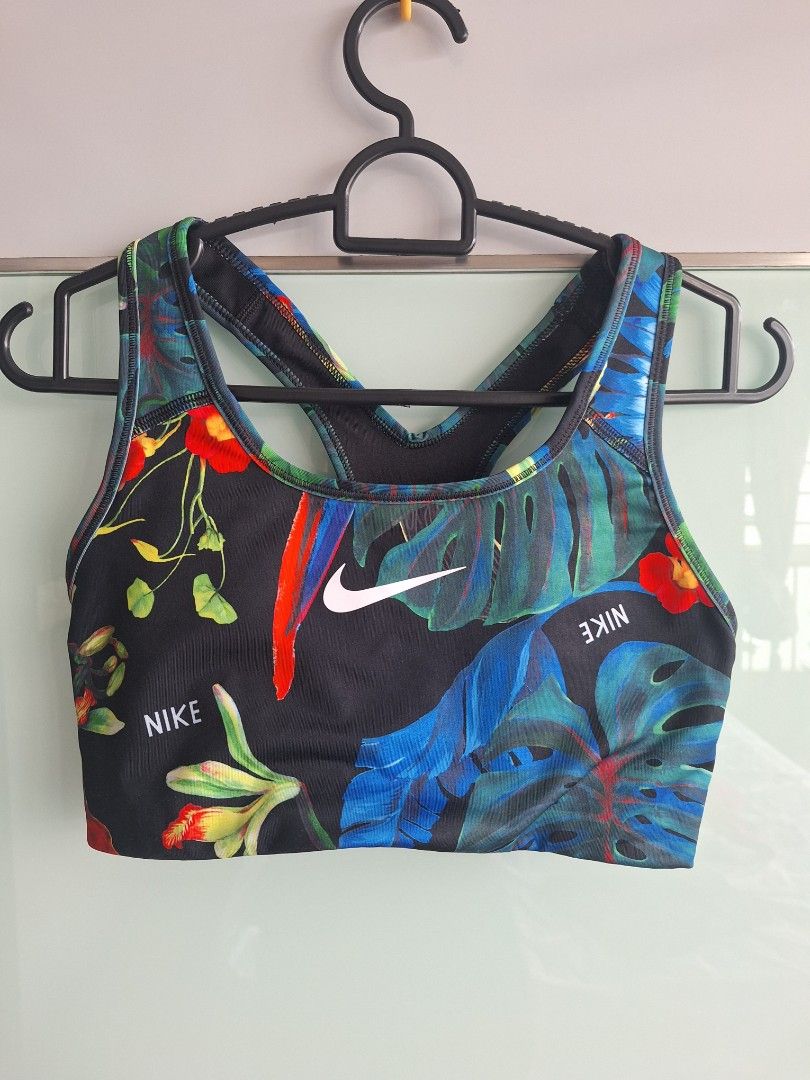 Nike Sports Bra forest floral print