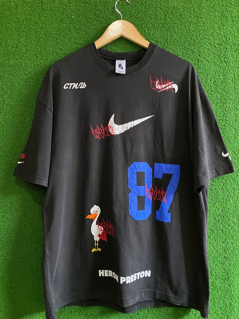 Nike x Heron Preston Collabration Overize rare Streetwear trash