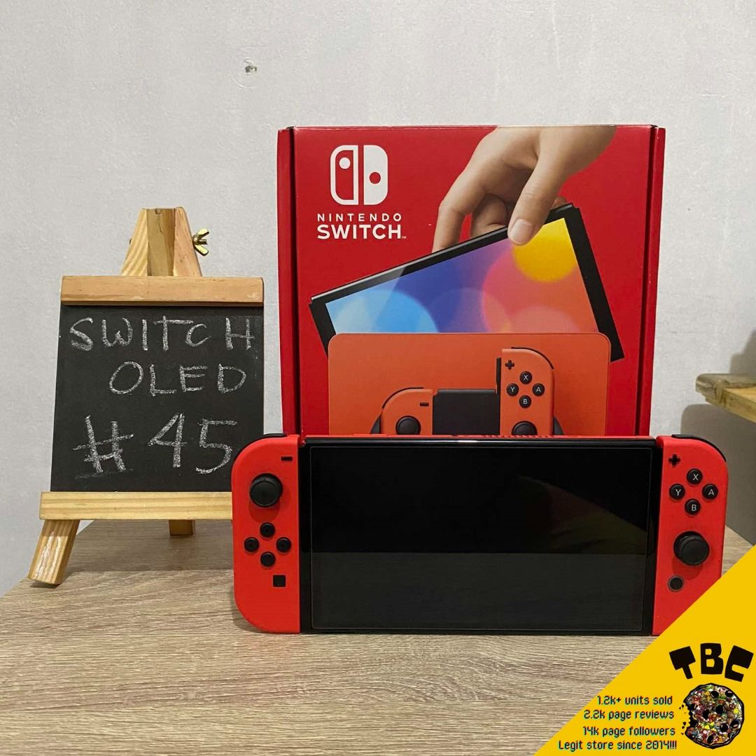 Nintendo Switch OLED Mario Ed with Warranty, Video Gaming, Video Game ...
