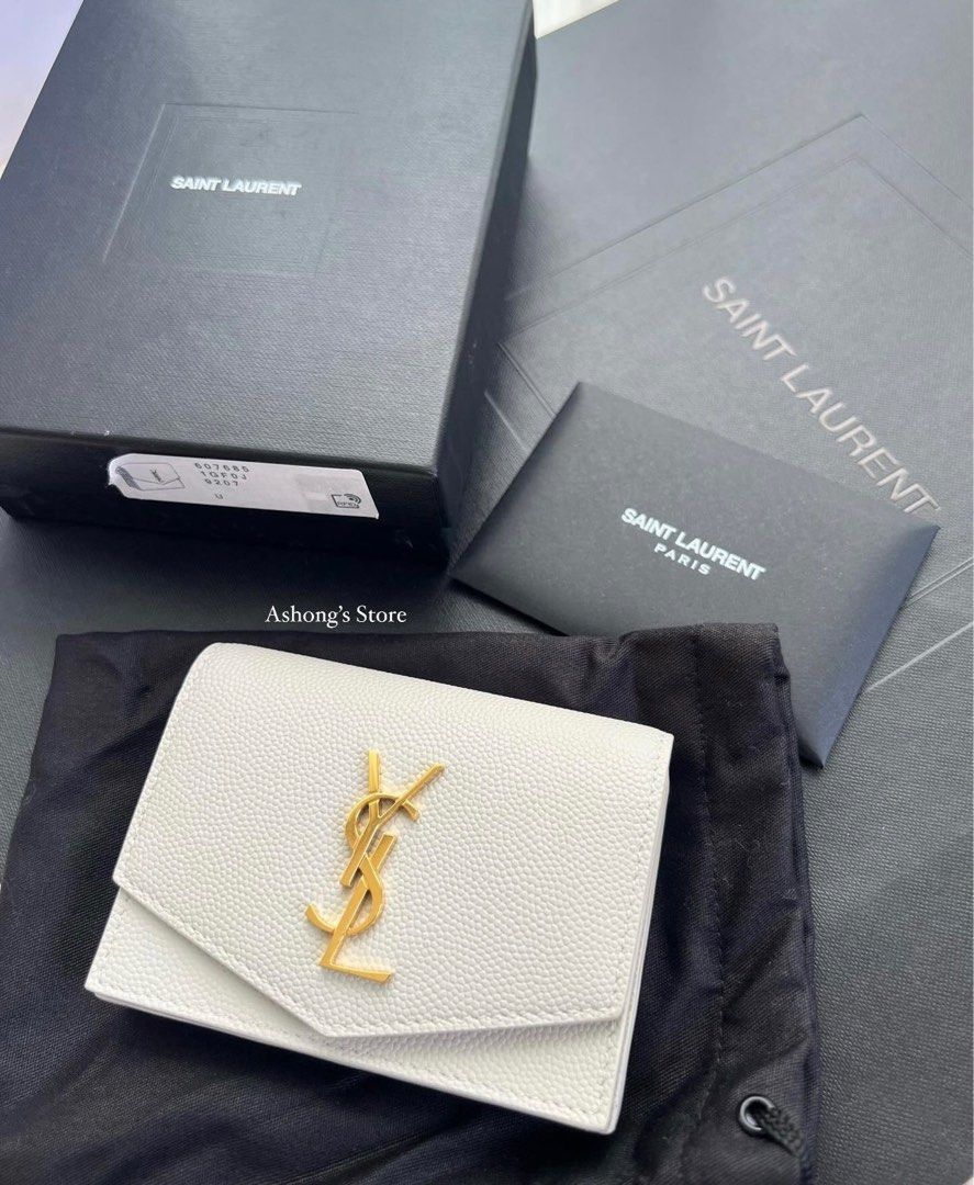 💯ORIGINAL YSL CARD HOLDER WHITE (Category: Luxury Bags & Wallets) located in Quezon City. Submitted by ashongsstore (Listing ID 1325187122, Image 1). Description: ✨Y.S.L COLLECTION✨ SUPER STEAL PRICE🙈 🇵🇭AVAILABLE🇵🇭 CARD HOLDER ‼️Please look at our pictures as that is exactly what you are purchasing‼️ 10000% Original Not REPLICA, OEM, TOP GRADE QUALITY, AUTHENTIC QUALITY or Any other Terms to DENOTE FAKE! 😎 . Guaranteed ORIGINAL AND BRANDNE