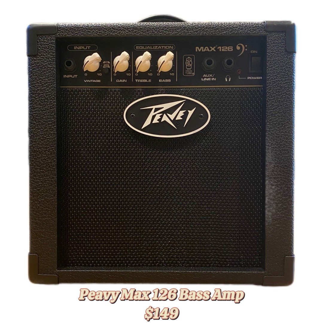 Peavey max 126 bass amp top