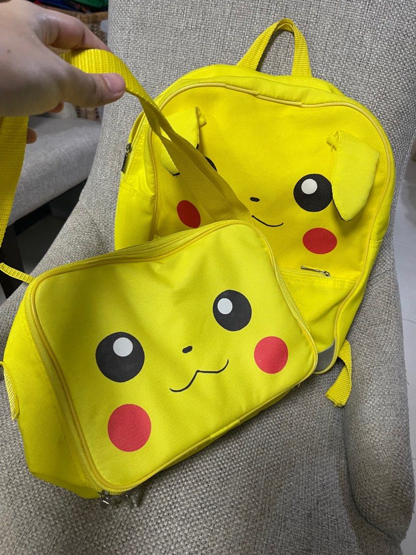 Pikachu bag with lunch box (Category: Diaper Bags & Wetbags) located in Quezon City. Submitted by swiftturtle_0b2e05 (Listing ID 1325130526, Image 3). Description: Pikachu bag with lunch box.