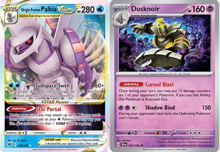 Pokemon TCG Origin Forme Palkia VSTAR Dusknoir Deck, Hobbies & Toys, Toys &  Games on Carousell