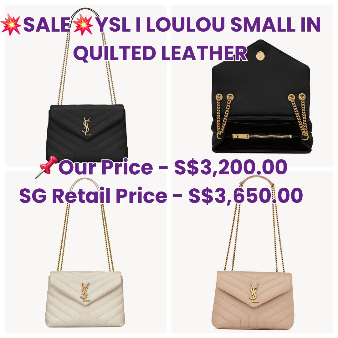 SALE YSL I LOULOU SMALL IN QUILTED LEATHER
