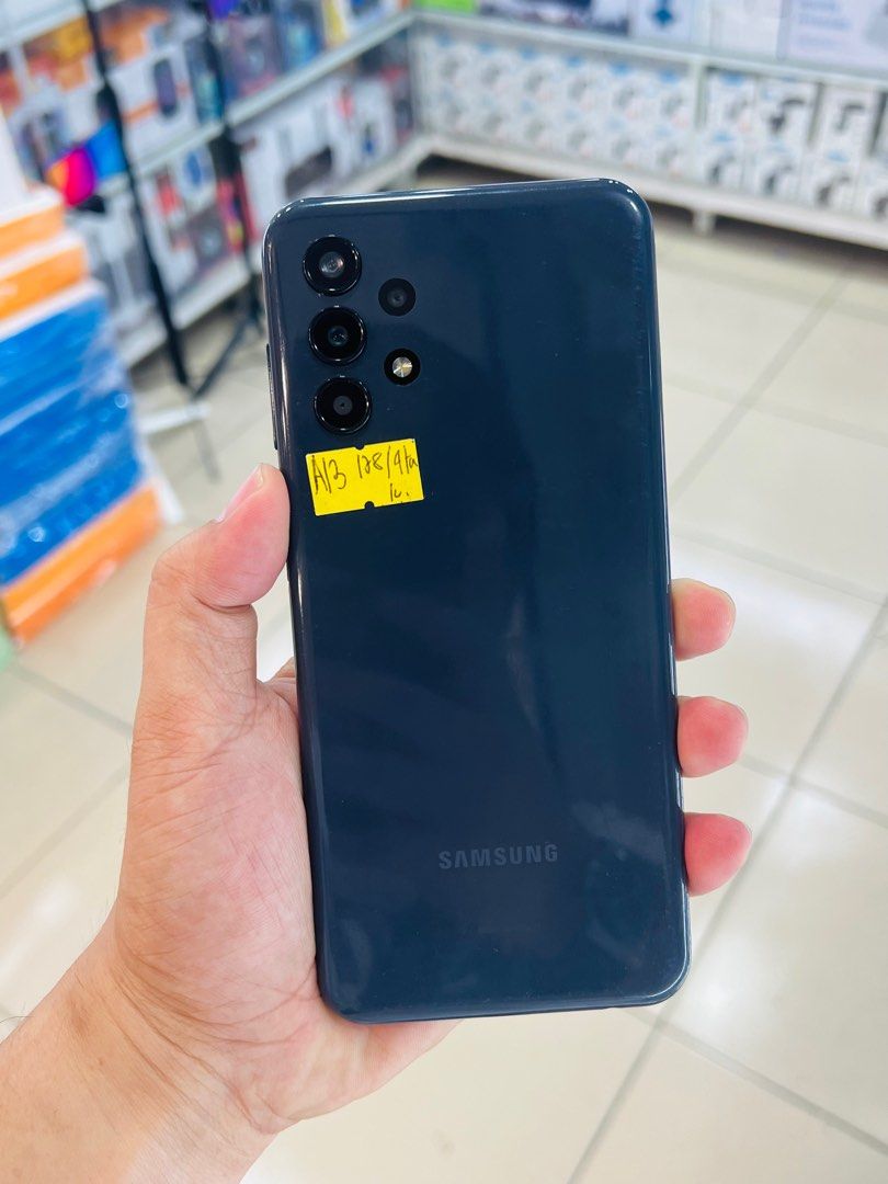 Samsung A13 4/128GB OPENLINE NTC APPROVED (Category: Samsung) located in San Juan City. Submitted by saabangadgetshop (Listing ID 1325146194, Image 1). Description: Onhand | Pre-owned Samsung A13 4/128GB NTC APPROVED OPENLINE NO HIDDEN ISSUES NO HISTORY OF REPAIR 99%Smooth TEST TO SAWA RESET ALL YOU WANT NOT REFURBISHED AUTHENTIC PHONE ALL WORKING Mode of Payment : ⬇️ ▪️Cash ▪️Bank Transfer ▪️Gcash 📍Installment available here thru: 📍 ▪️Credit C