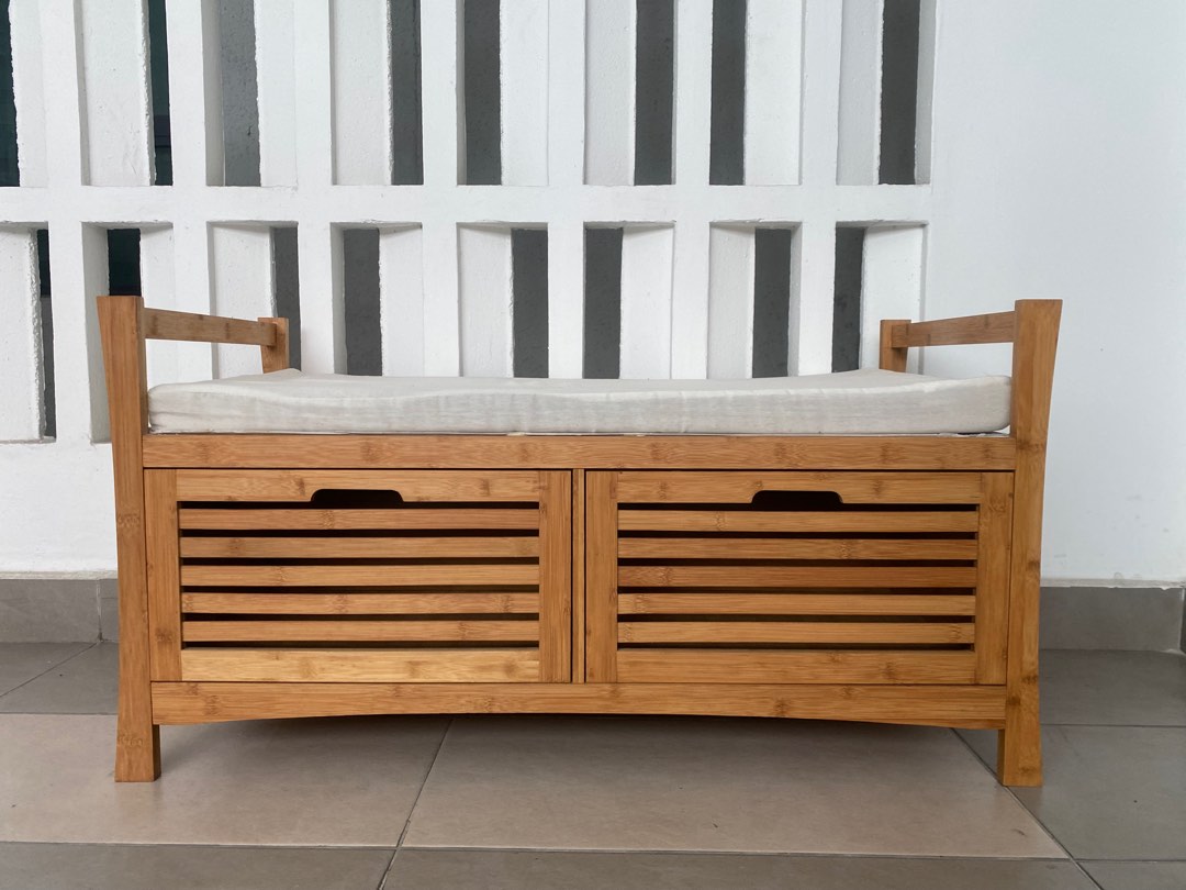 Sitting rack with cushion & drawer, Furniture & Home Living, Furniture ...