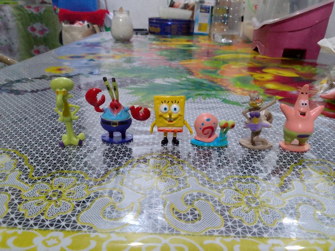 SpongeBob SquarePants Birthday Topper Cake 6pcs (Category: Figurines & Statues) located in Manila. Submitted by trixie1996 (Listing ID 1325207872, Image 1). Description: For sale SpongeBob SquarePants Birthday Cake Topper 6pcs including SpongeBob Squidward Patrick sandy Gary Mr Krabs Cod and Gcash payment only Delivery Lalamove/grab/flash/gogoexpress Pickup Are available Location sanjuan manila Pm me if you're interested thankyou 😊.