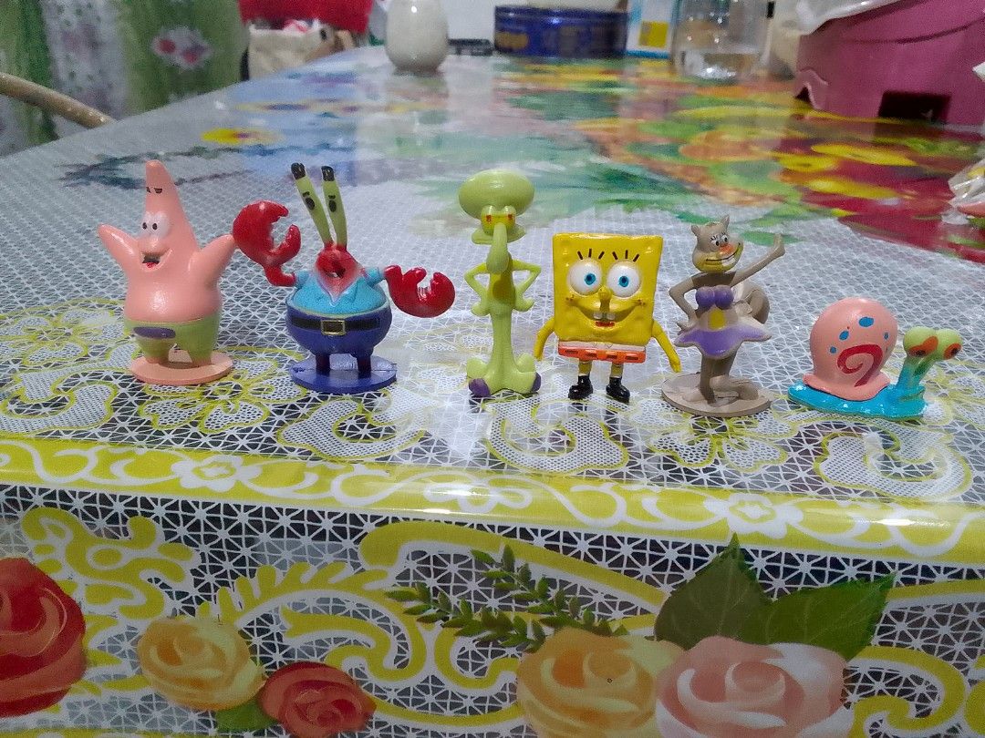 SpongeBob SquarePants Birthday Topper Cake 6pcs (Category: Figurines & Statues) located in Manila. Submitted by trixie1996 (Listing ID 1325207872, Image 3). Description: For sale SpongeBob SquarePants Birthday Cake Topper 6pcs including SpongeBob Squidward Patrick sandy Gary Mr Krabs Cod and Gcash payment only Delivery Lalamove/grab/flash/gogoexpress Pickup Are available Location sanjuan manila Pm me if you're interested thankyou 😊.