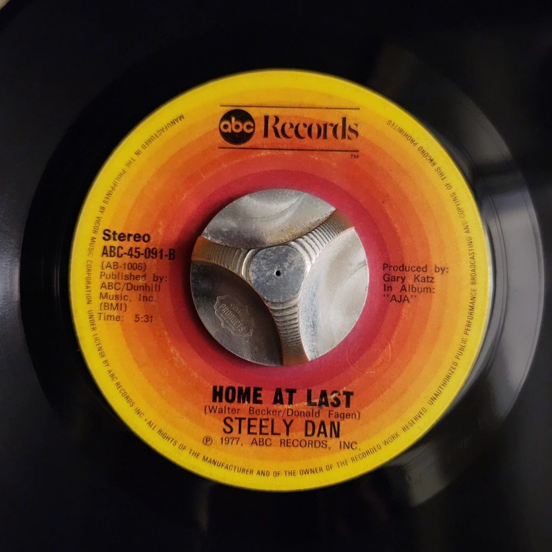 Steely Dan - Black Cow / Home at Last (Category: Vinyls) located in Caloocan City. Submitted by Secondhand_Sureshots (Listing ID 1325189081, Image 2). Description: Steely Dan - Black Cow / Home at Last Label VG+ Media VG+ Php 850 Domestic pressing AOR with Promotional stamp #steelydan #blackcow #aor #softrock #yacthrock #45rpm #7inchvinyl #philippinepressing #vinyljunkie #recordsforsale.