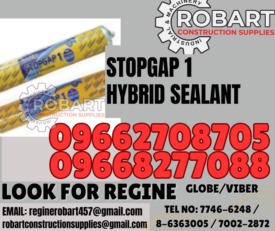 STOPGAP 1 HYBRID SEALANT, Commercial & Industrial, Construction Tools ...