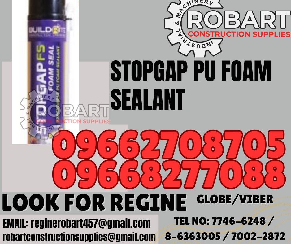 STOPGAP PU FOAM SEALANT, Commercial & Industrial, Construction Tools ...