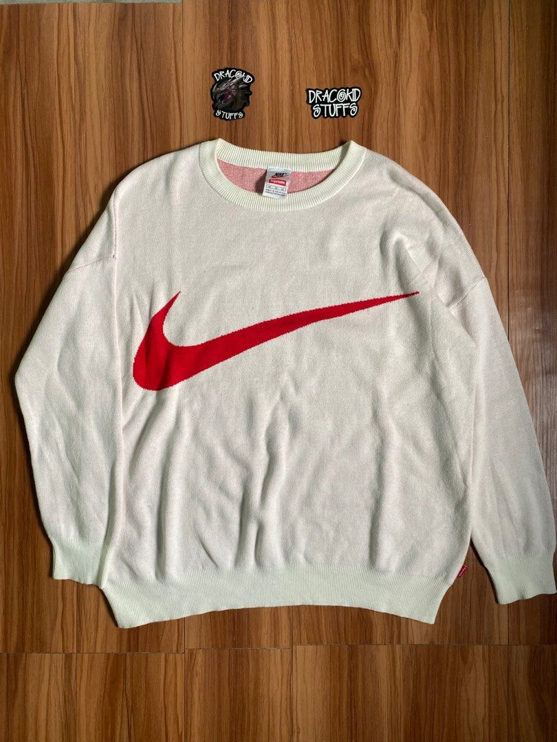 Supreme nike knit sweater hot sale