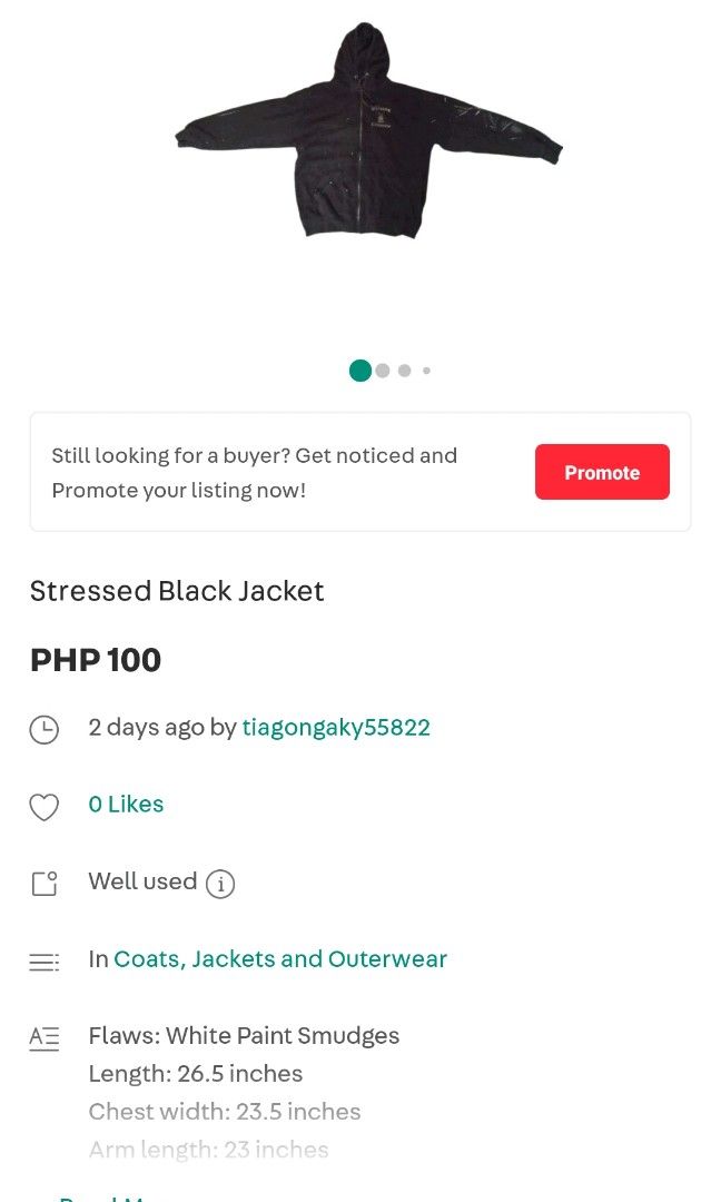 Thrifted Bundle | Graphic T-shirts, Sweater and Jacket (Category: Tshirts & Polo Shirts ) located in Taguig. Submitted by tiagongaky55822 (Listing ID 1325158007, Image 2). Description: Thrifted Clothes in bundle. All Size M ( interchangable with L) Dimensions on the pictures. Payment first and Shipping fee is shouldered by buyer :> Payment thru GCASH. Delivery Options: - lalamove - grab - j&t.