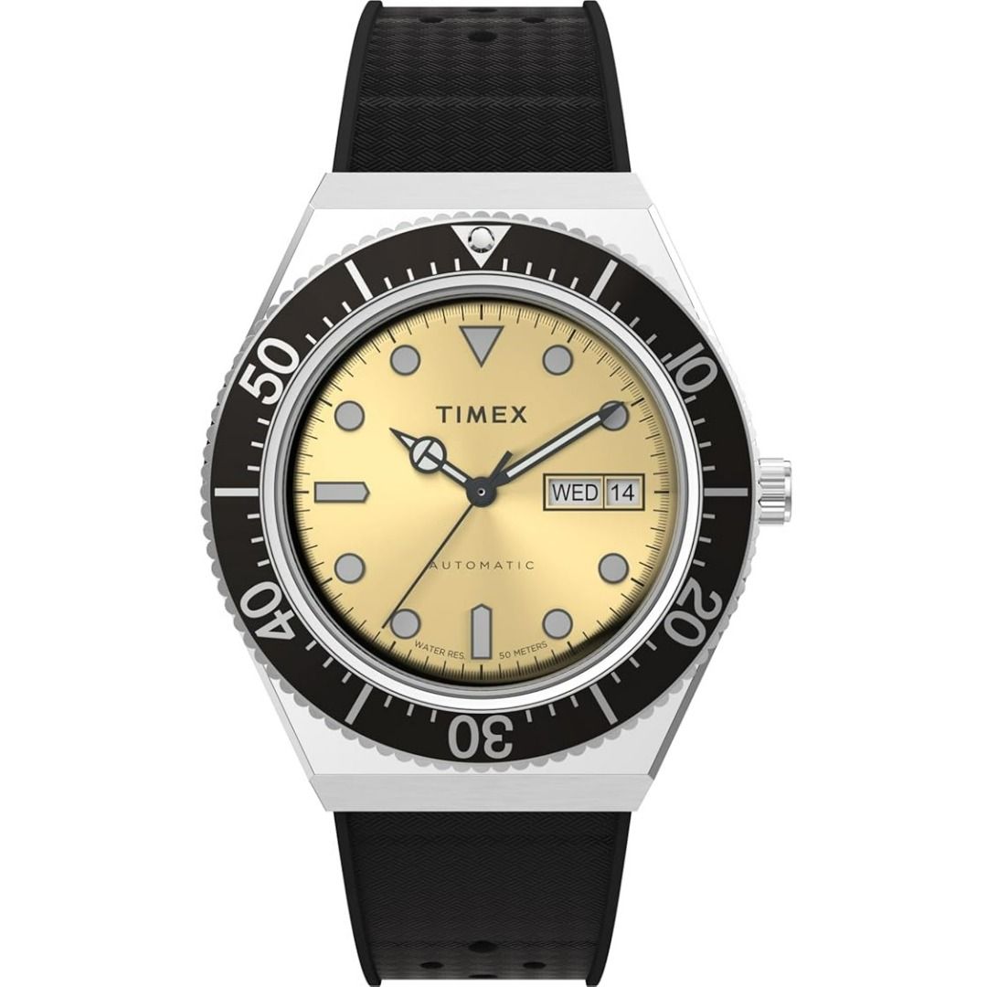 TIMEX 40mm Champagne M79 Automatic TW2W47600ZV Men s Fashion Watches Accessories Watches on Carousell