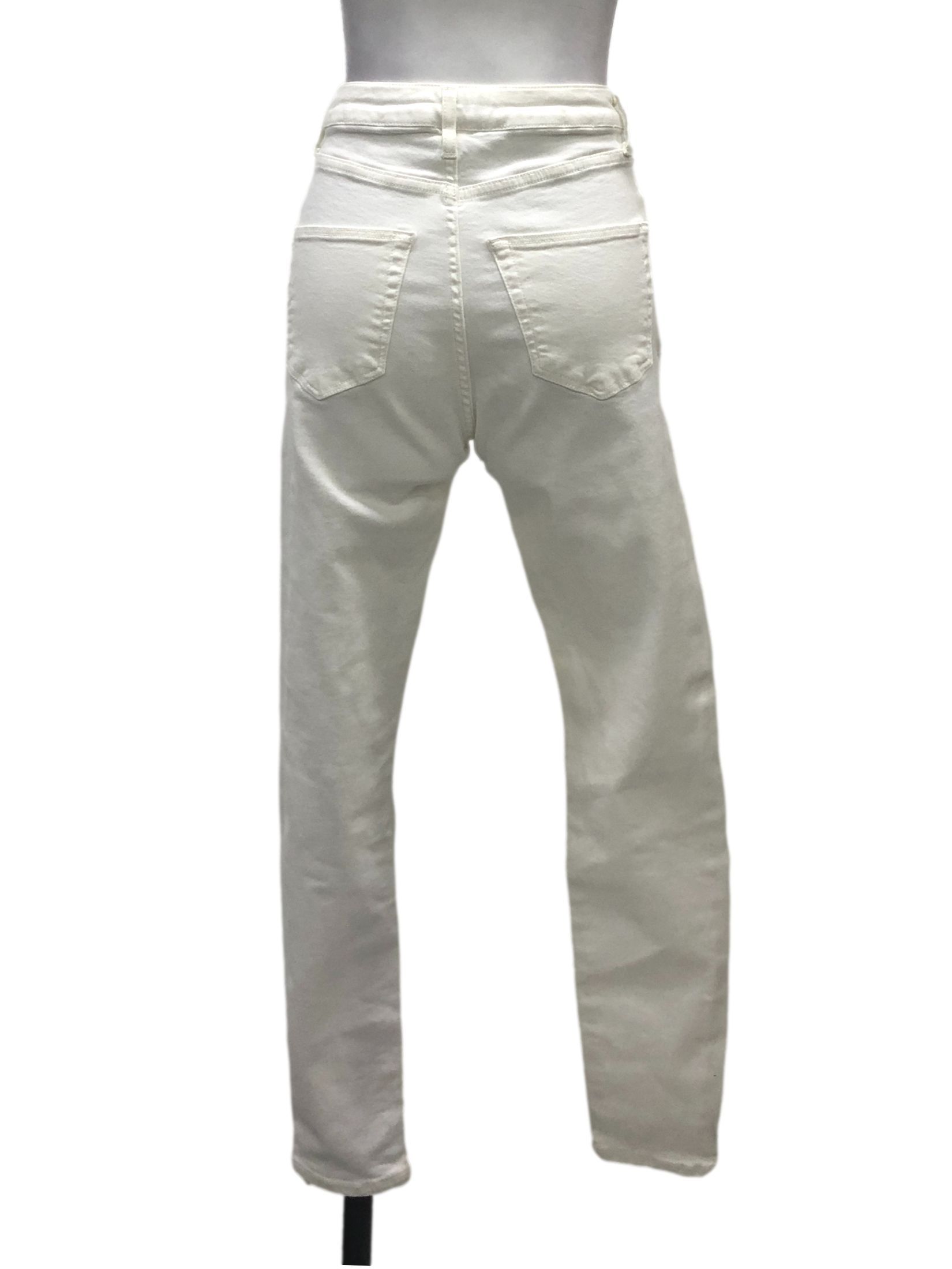 Topshop White Ripped Skinny Jeans Women s Fashion Bottoms Jeans Leggings on Carousell