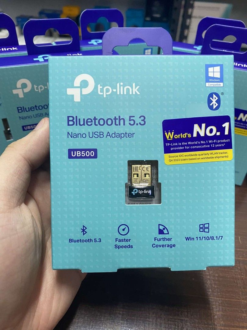 TP-Link UB500 Bluetooth 5.3 Nano USB Adapter | Bluetooth Dongle (Category: Networking) located in Pasig City. Submitted by techubstoreandaccessories (Listing ID 1325152187, Image 2). Description: TP-Link UB500 Bluetooth 5.3 Nano USB Adapter | Bluetooth Dongle Ready for Pick Up / Delivery ‼️ 📌 DETAILS: ✅Actual Picture Posted. ✅BRAND NEW & ORIGINAL. ✅7 Days Replacement for Factory Defects and 1year Warranty. (Terms and conditions apply) ----------