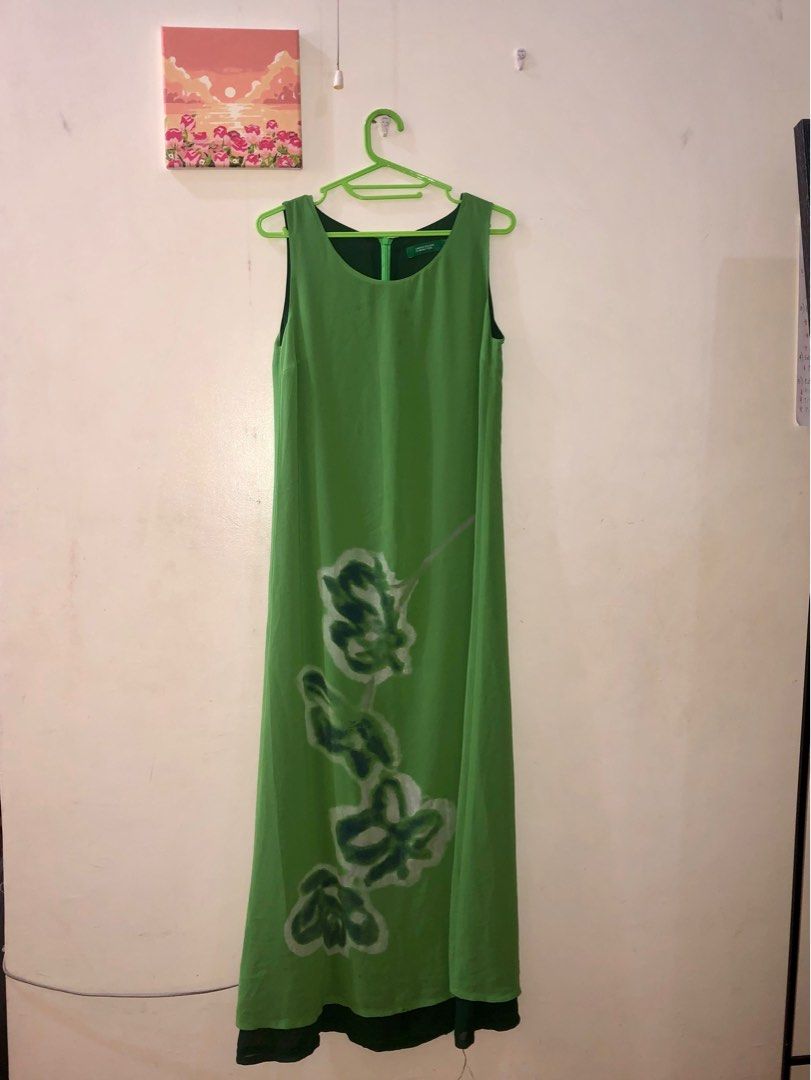 United colors of benetton vintage y2k long dress, Women's Fashion, Dresses  & Sets, Dresses on Carousell