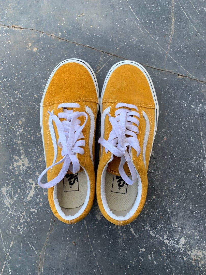 Yellow vans for kids cheap