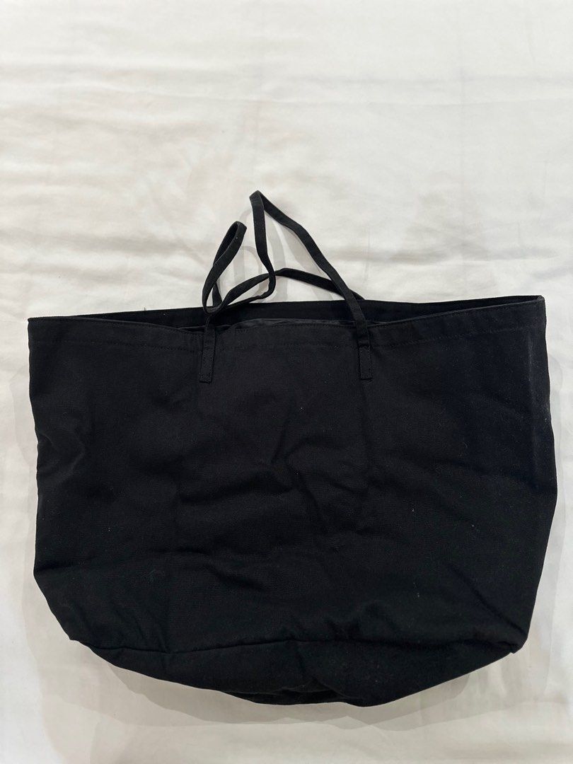 Victoria secret black tote bag discount