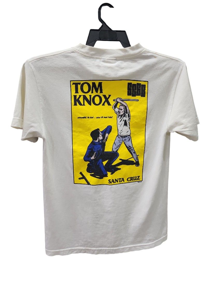 Vtg Santa Cruz Tom Knox skateboards tee, Men's Fashion, Tops