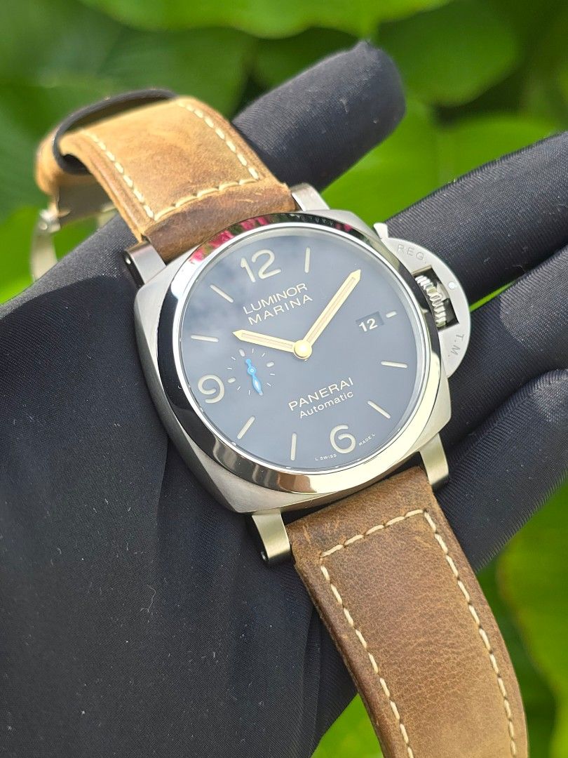 WARRANTY TILL 2028 PANERAI LUMINOR 1950 MARINA TITANIO AUTOMATIC TITANIUM PAM01351 PAM1351 PAM 1351 Not PAM351 PAM0351 PAM00351